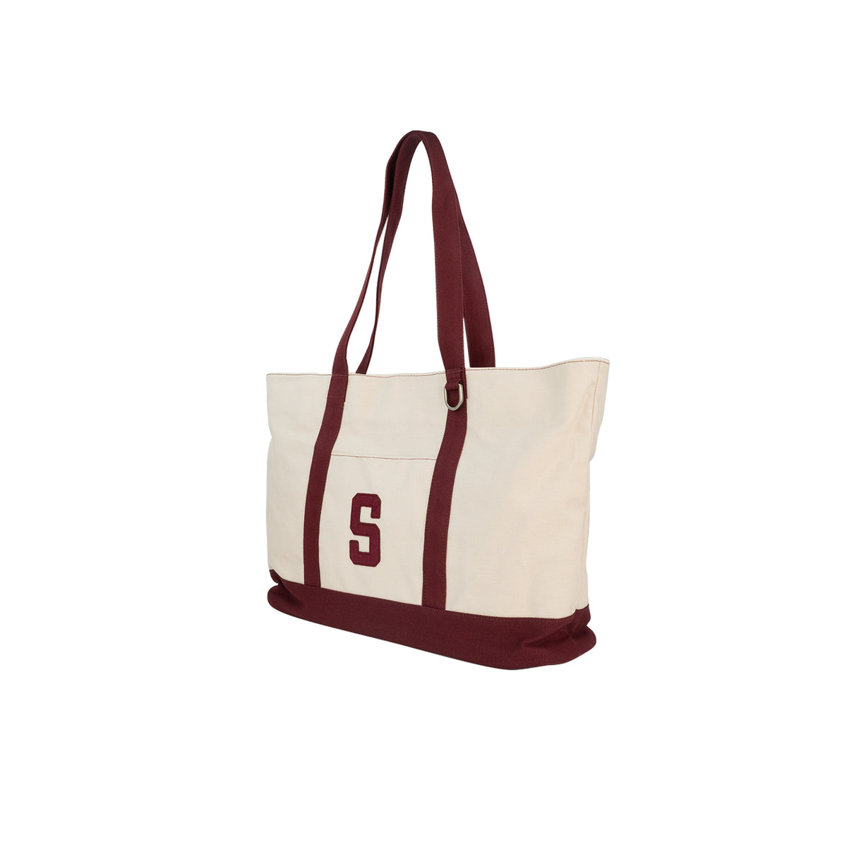 Retro Tote Bag - Cream/Merlot (26F80450)