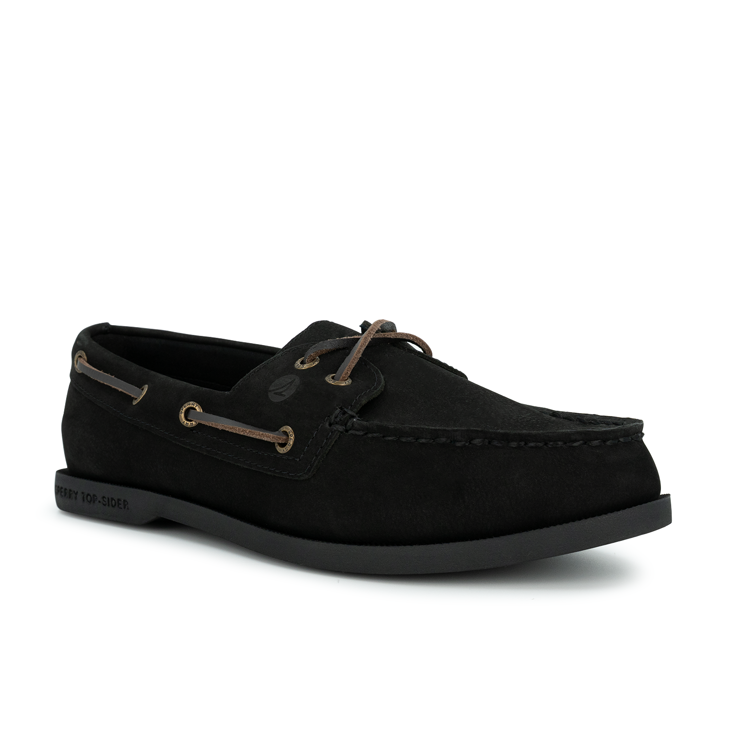 Men's Authentic Original™ 2 Eye Plushlite Nubuck Boat Shoe - Black (26S00011)