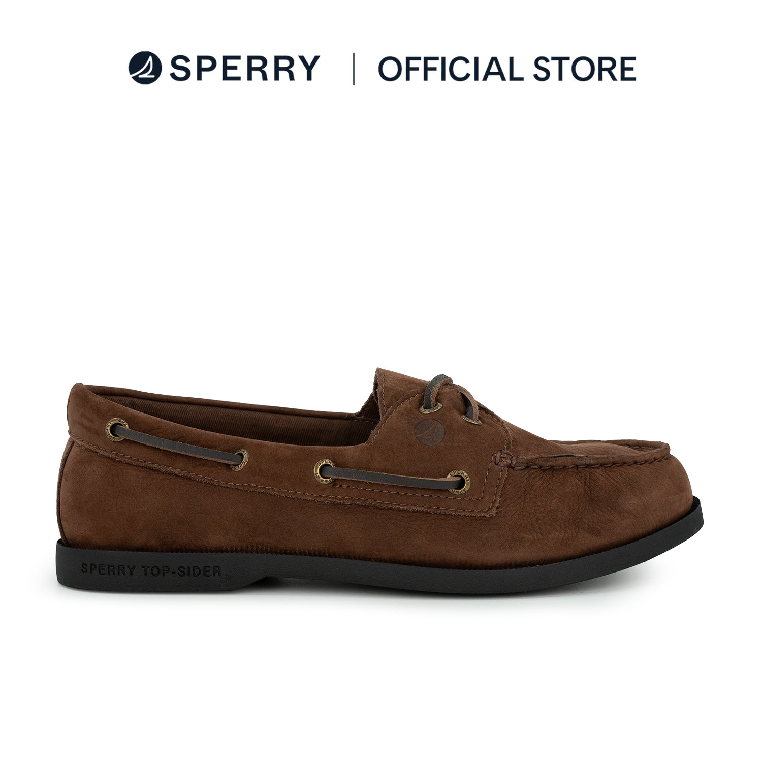 Men's Authentic Original™ 2 Eye Plushlite Nubuck Boat Shoe - Brown (26S00021)