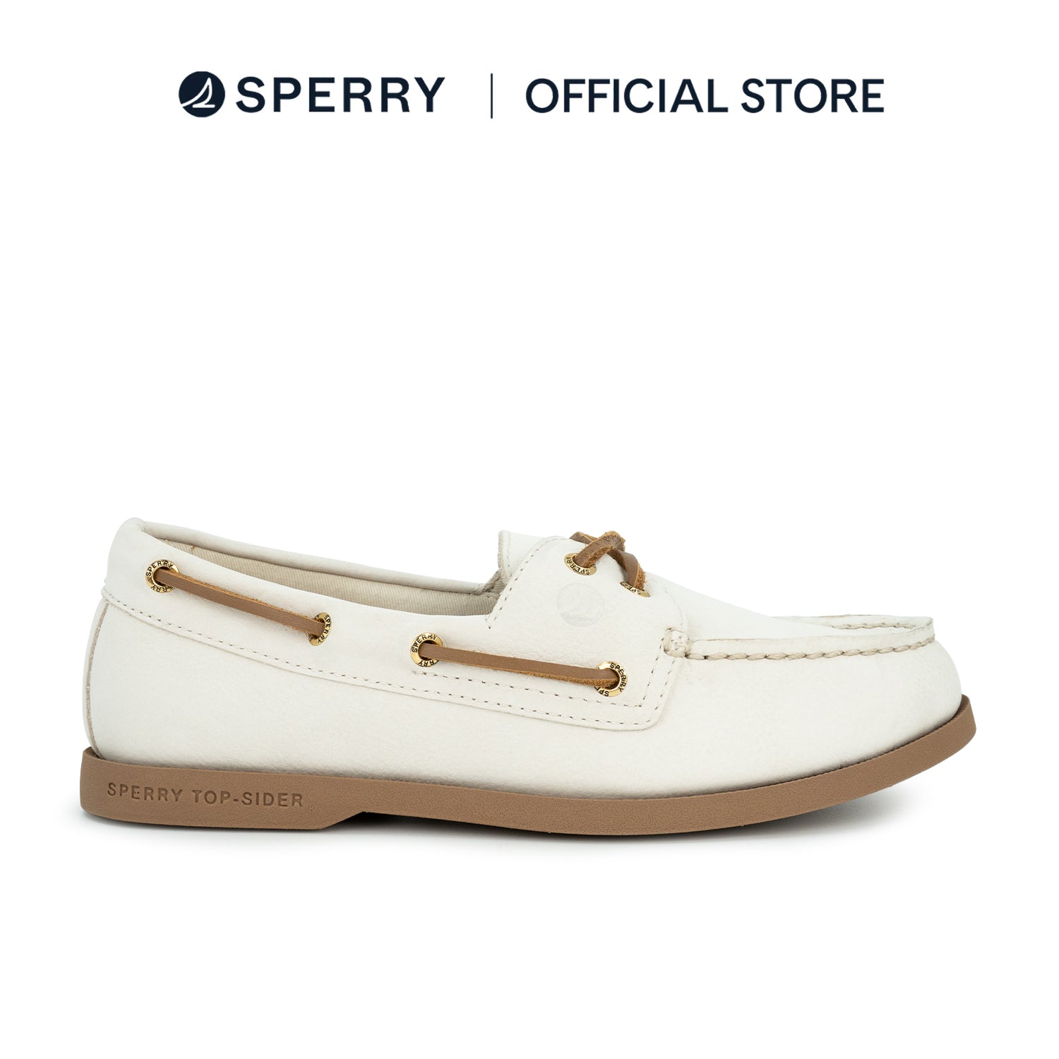 Women's Authentic Original™ 2 Eye Plushlite Nubuck Boat Shoe - Ivory (26S00042)