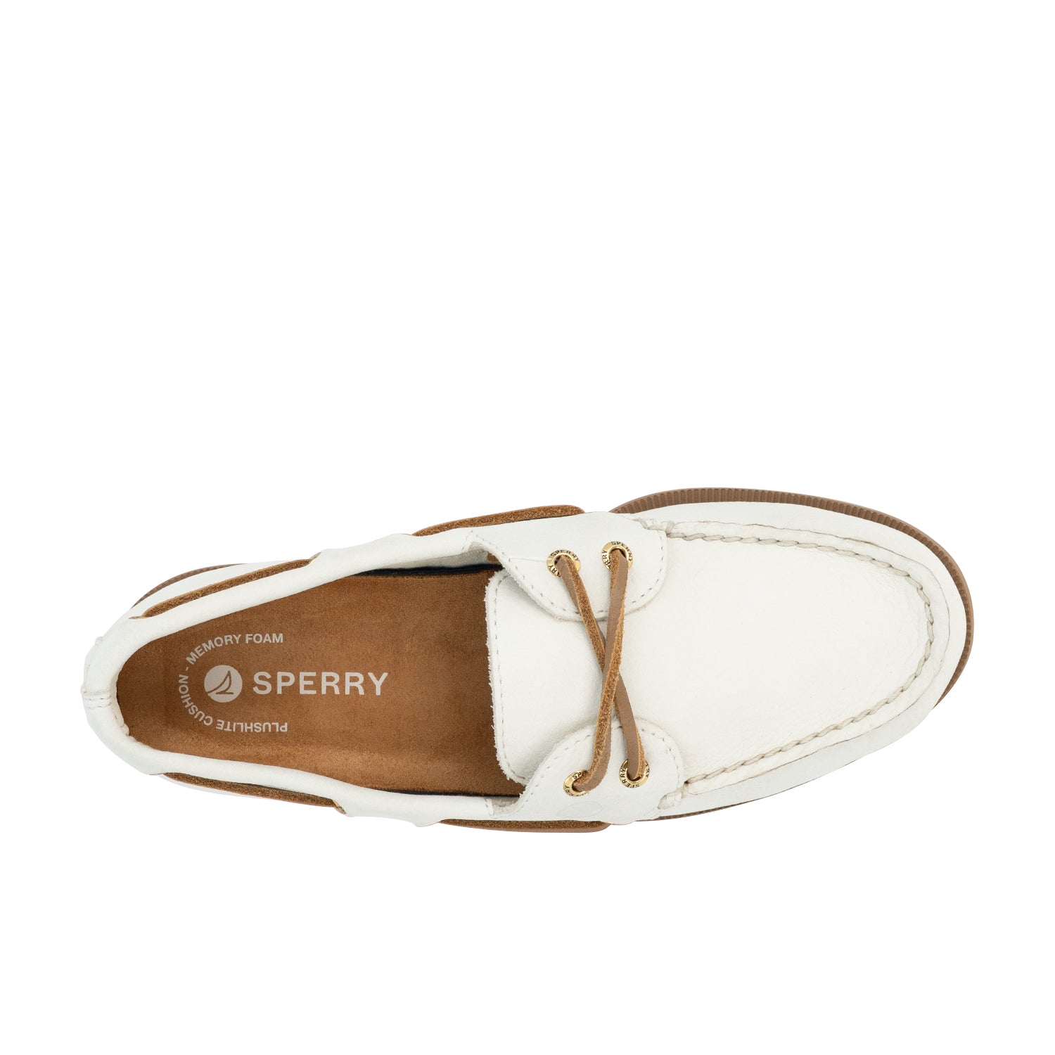 Women's Authentic Original™ 2 Eye Plushlite Nubuck Boat Shoe - Ivory (26S00042)