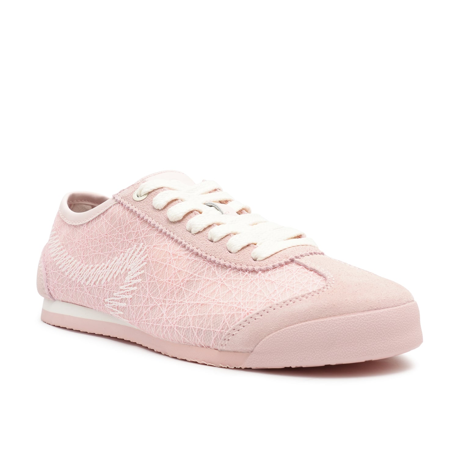 Women's Bow Wave Knit Sneakers - Pink (26S00372)