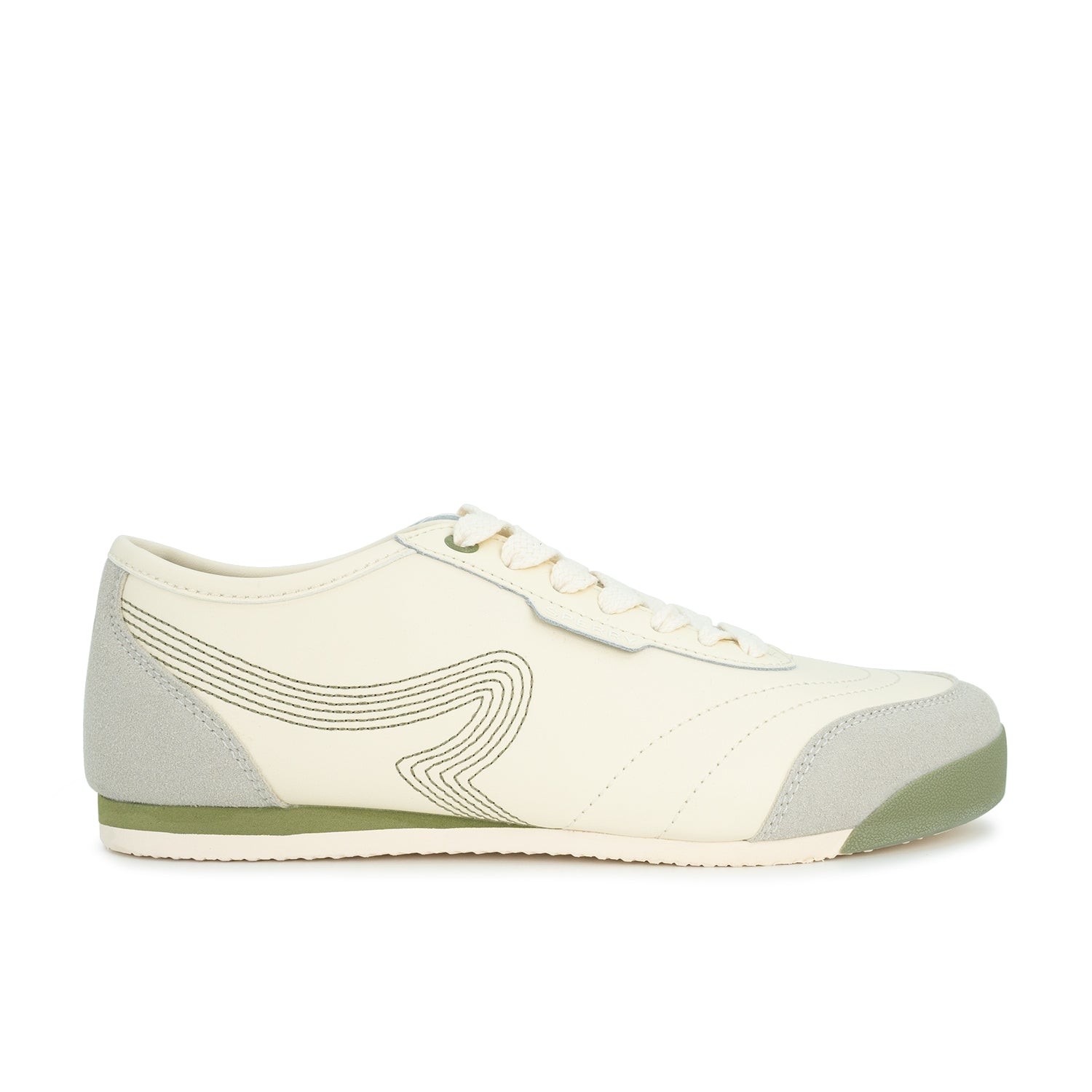 Women's Bow Wave Sneakers - Beige/Sage (26S00422)