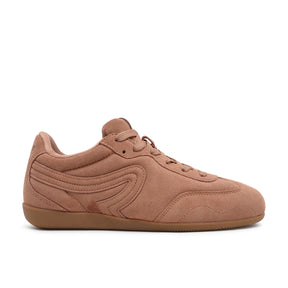 Women's Slim Wave Suede Sneakers - Mocha Mousse (26S00482)