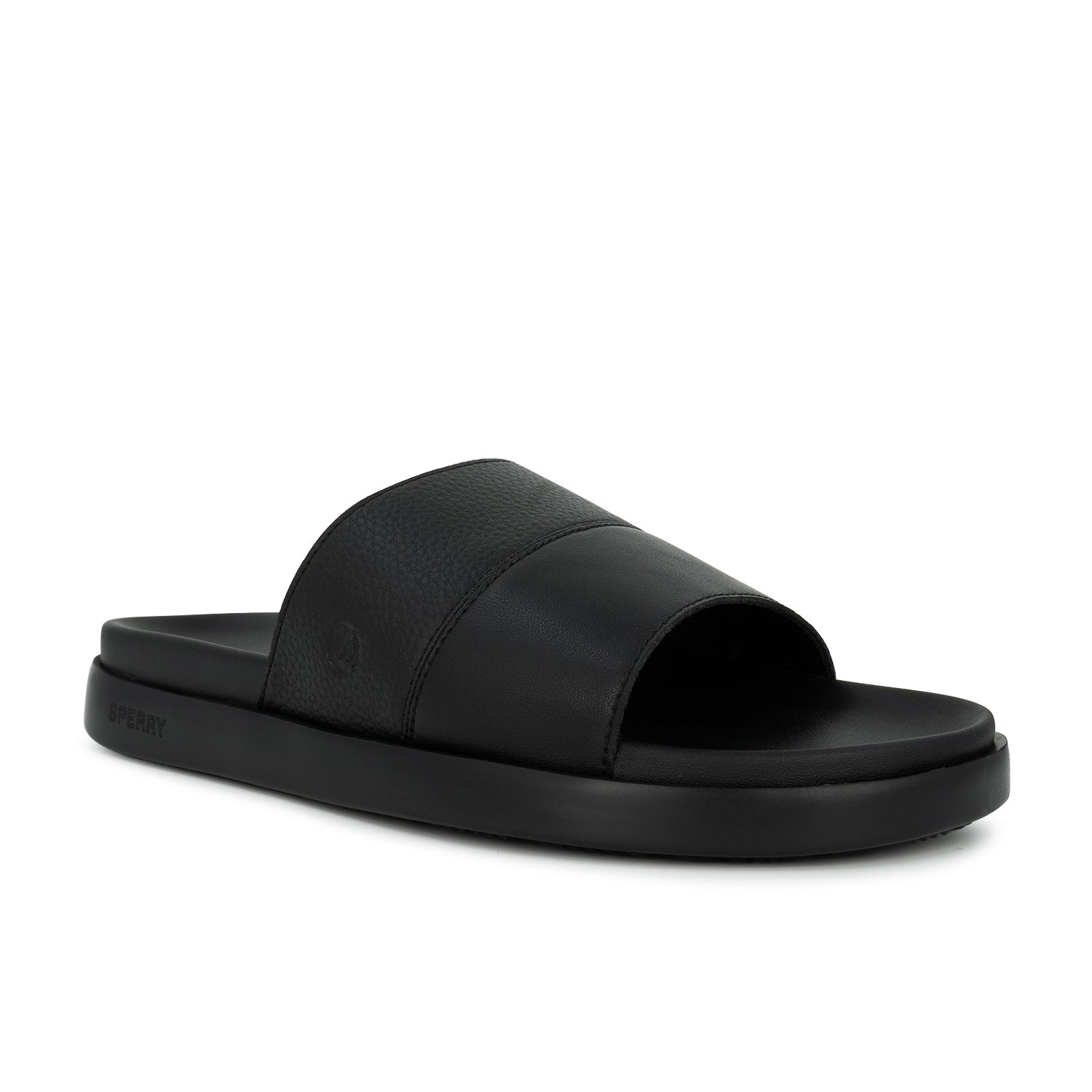 Men's Drift Leather Slide Sandal - Black (26S00781)
