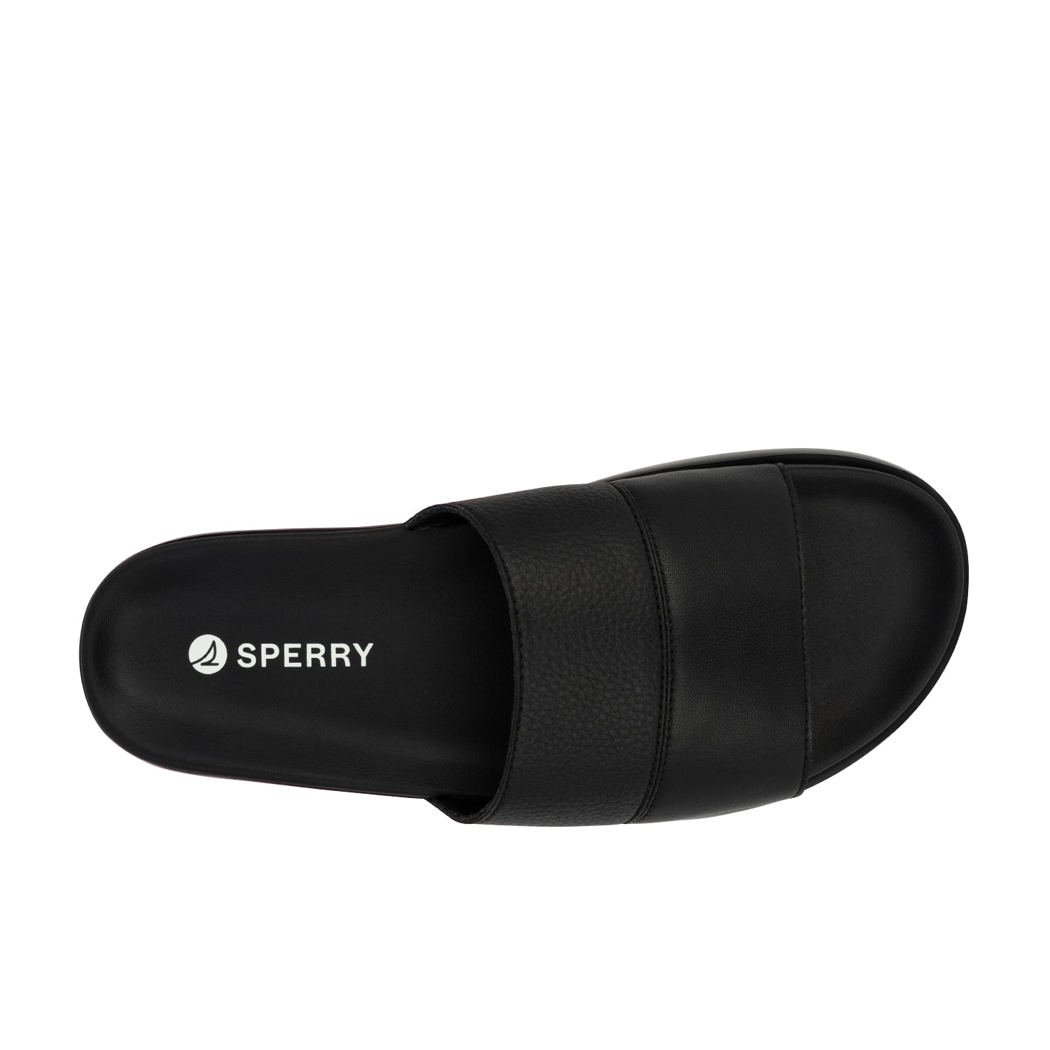 Men's Drift Leather Slide Sandal - Black (26S00781)