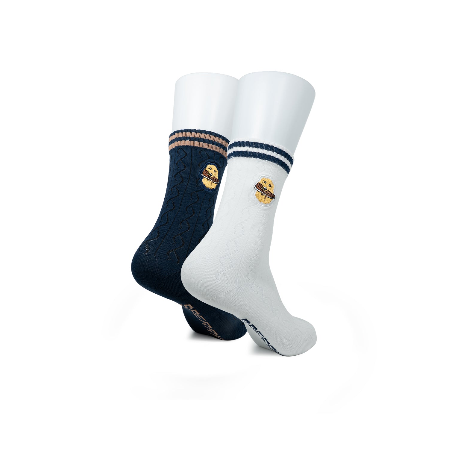 Prince Crew Socks - Navy White (26S60320)