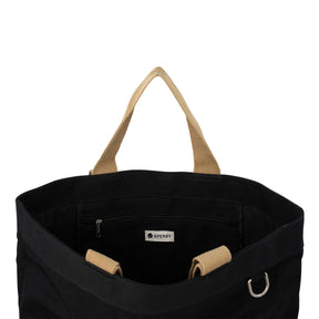 Large Tote Bag--Bkkh-Black Khaki