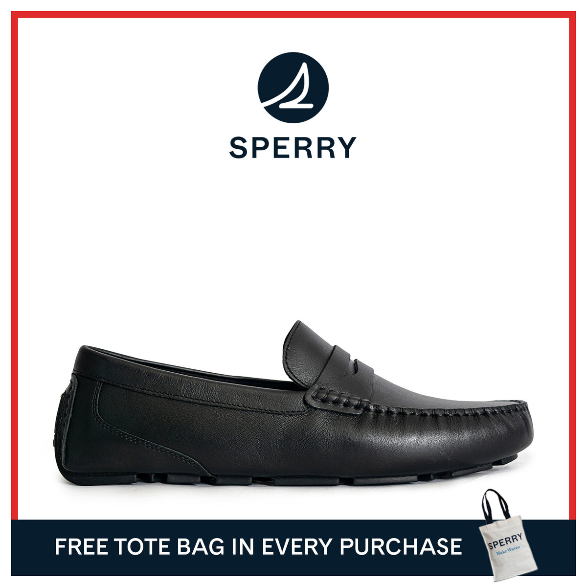 Men's Davenport Casual Penny Loafers - Black (25S00111)