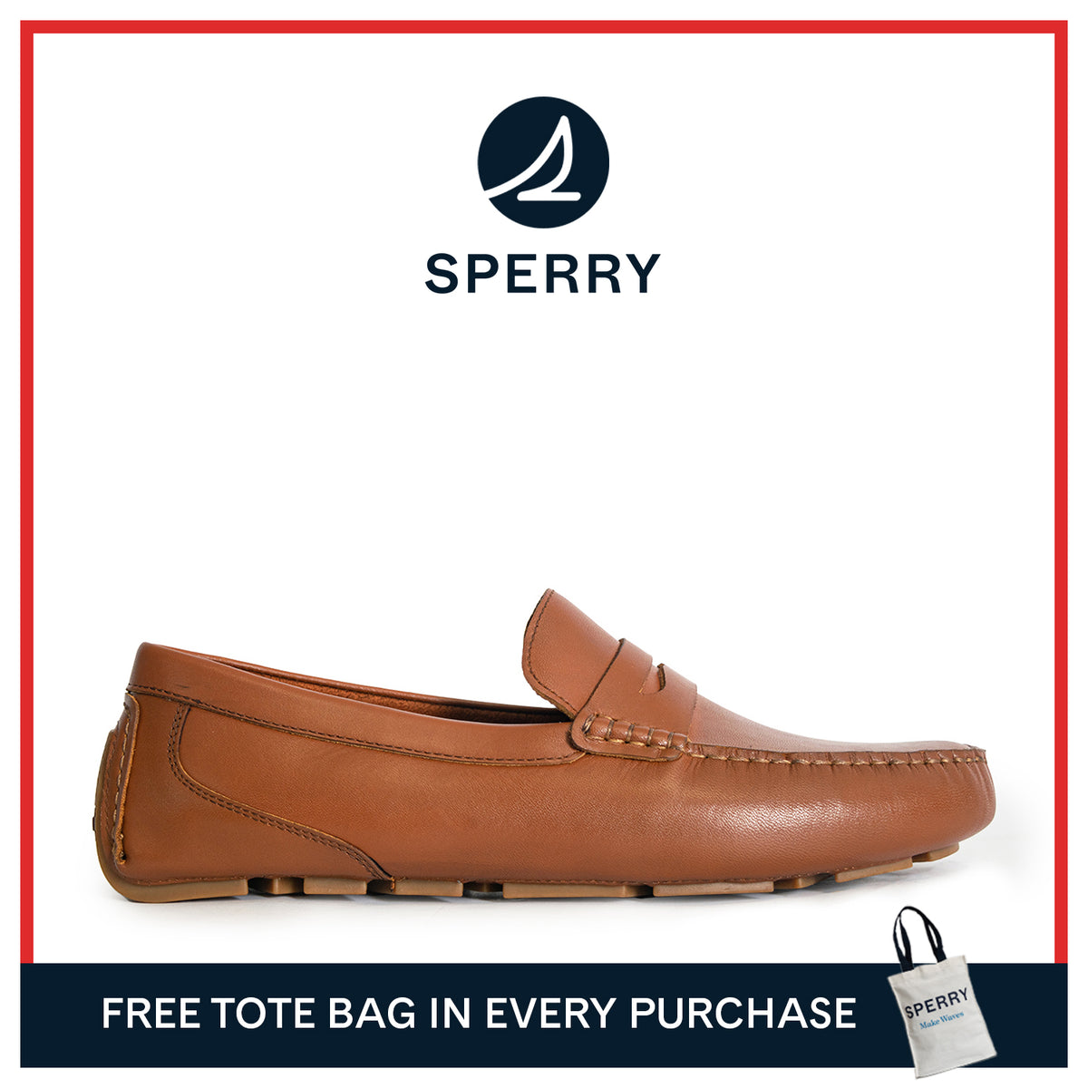 Men's Davenport Casual Penny Loafers - Brown (25S00141)