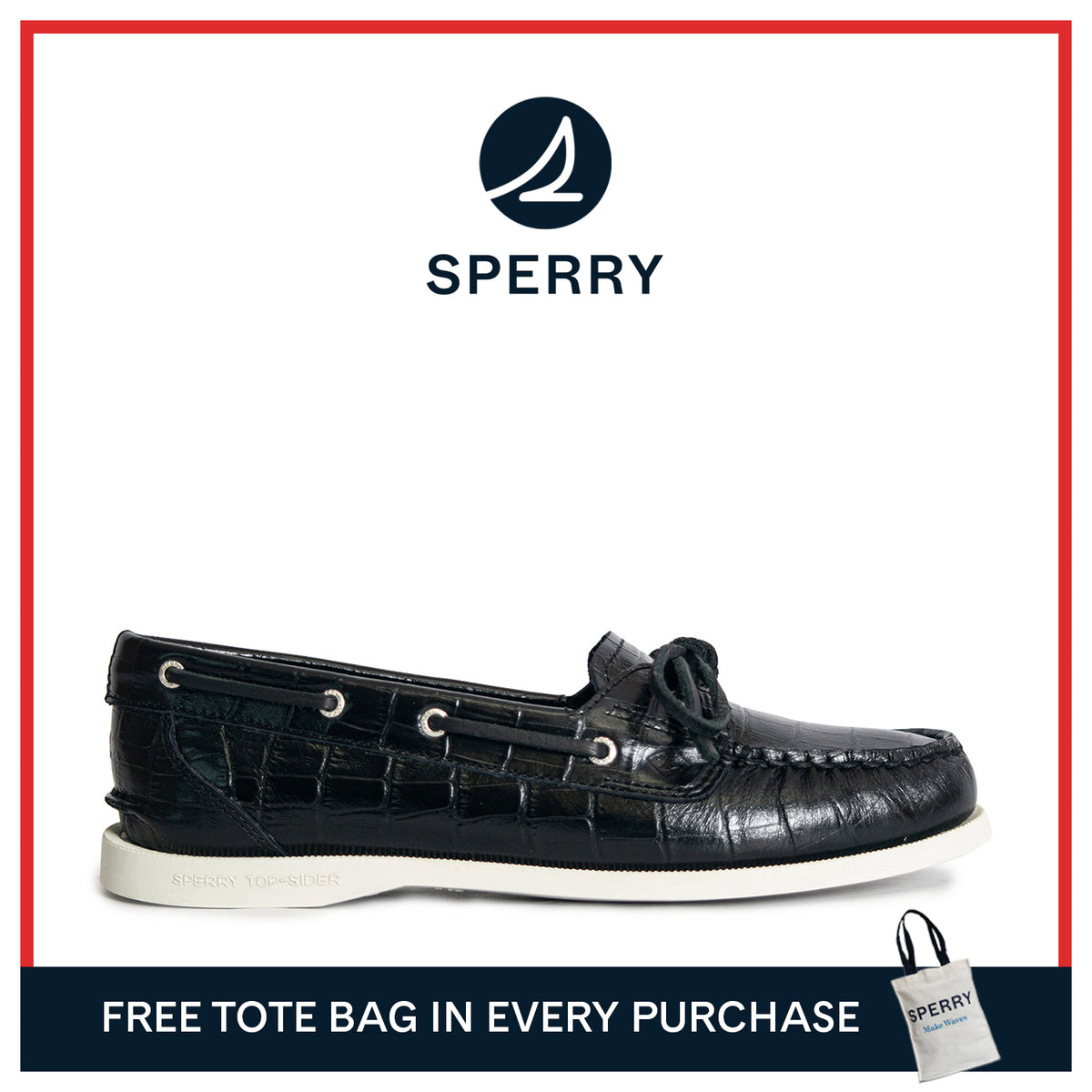 Women's Authentic Original™1-Eye Boat Shoes Topsider - Black (10392758)