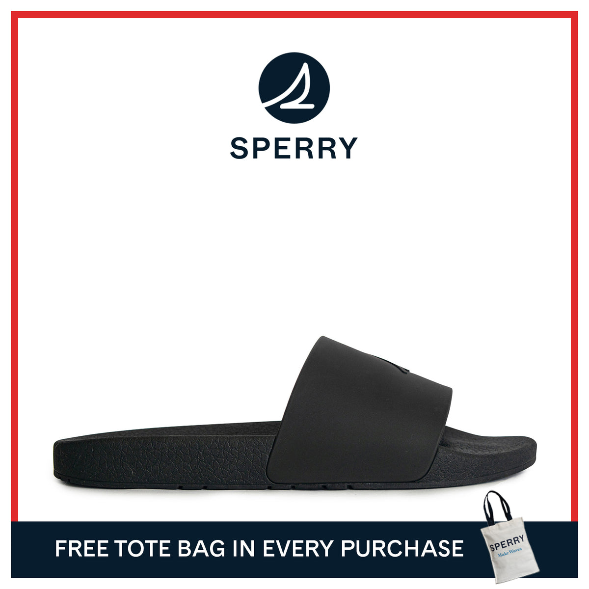 Men's Freeboard Logo Slide Sandals - Black (10395581)