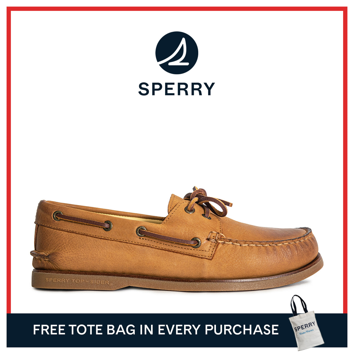 Men's Gold Authentic Original™ 2-Eye Boat Shoes Topsider - Tan (10398457)