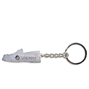 Sperry Boat Shoes Enamel Keychain-Brown