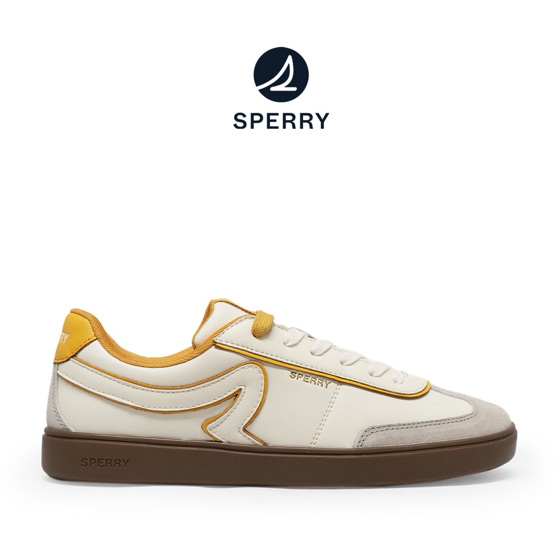 Men's Sail 90 Leather Sneakers - Varsity Yellow (25F03611)