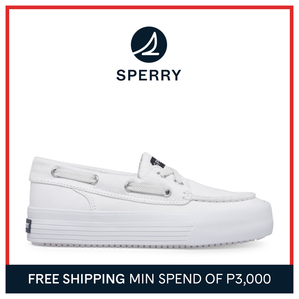 Kid's Bahama Platform Sneakers - White (STK167685)
