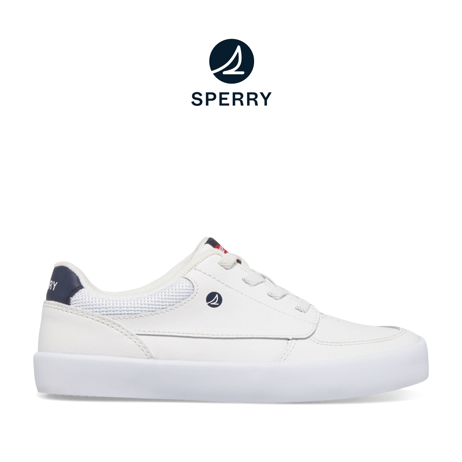 Kid's Boardwalk Leather Sneakers - White (24F00393)