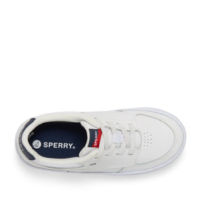 Kid's Boardwalk Leather Sneakers - White (24F00393)