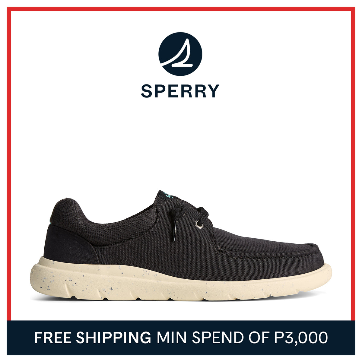 Women's Captain's Moc SeaCycled™ Sneaker - Black (STL24224)