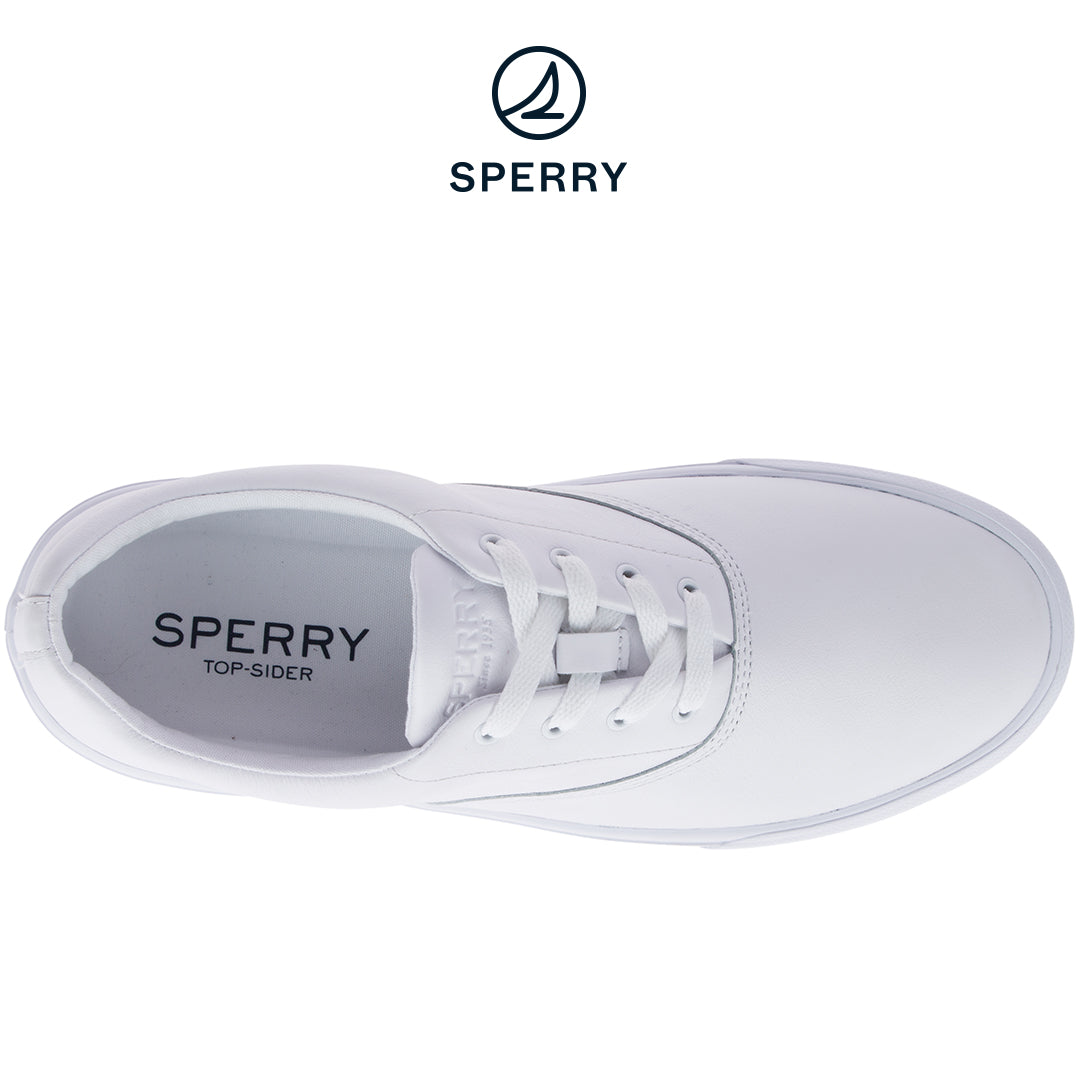 Men's Striper II CVO Leather Sneakers- White (STS17751)