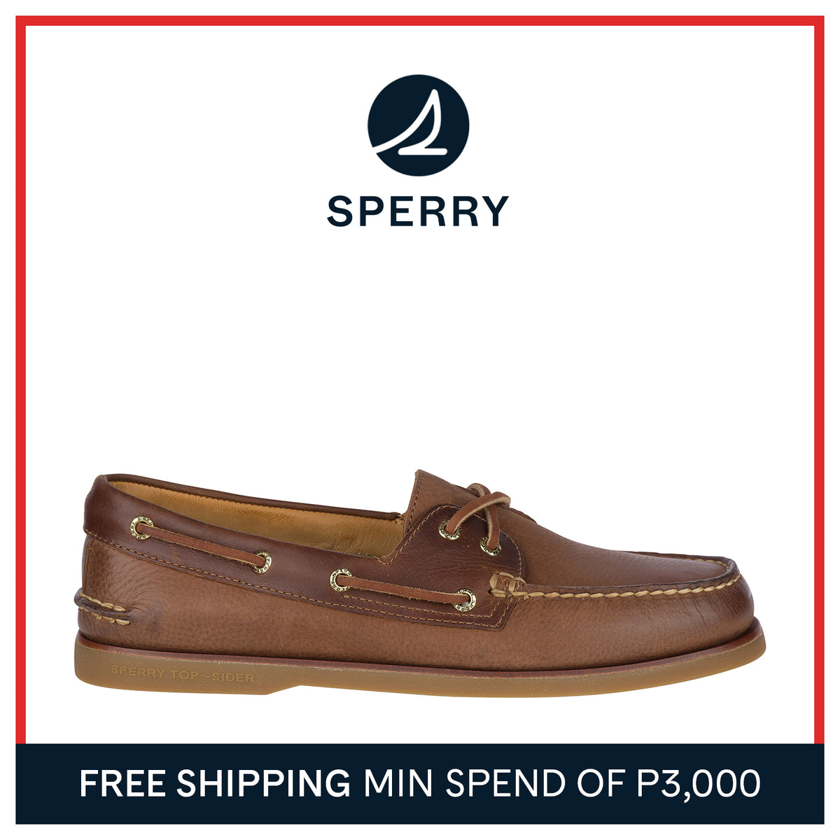 Men's Gold Cup Authentic Original Rivingston Tan Boat Shoes (STS19319)