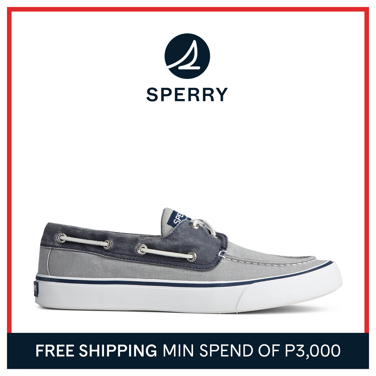 Men's Bahama II Sneaker - Grey/Navy (STS22018)