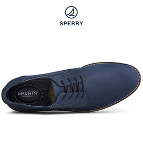 Sperry Men's Newman Oxford Nubuck Casuals Navy (STS22079)
