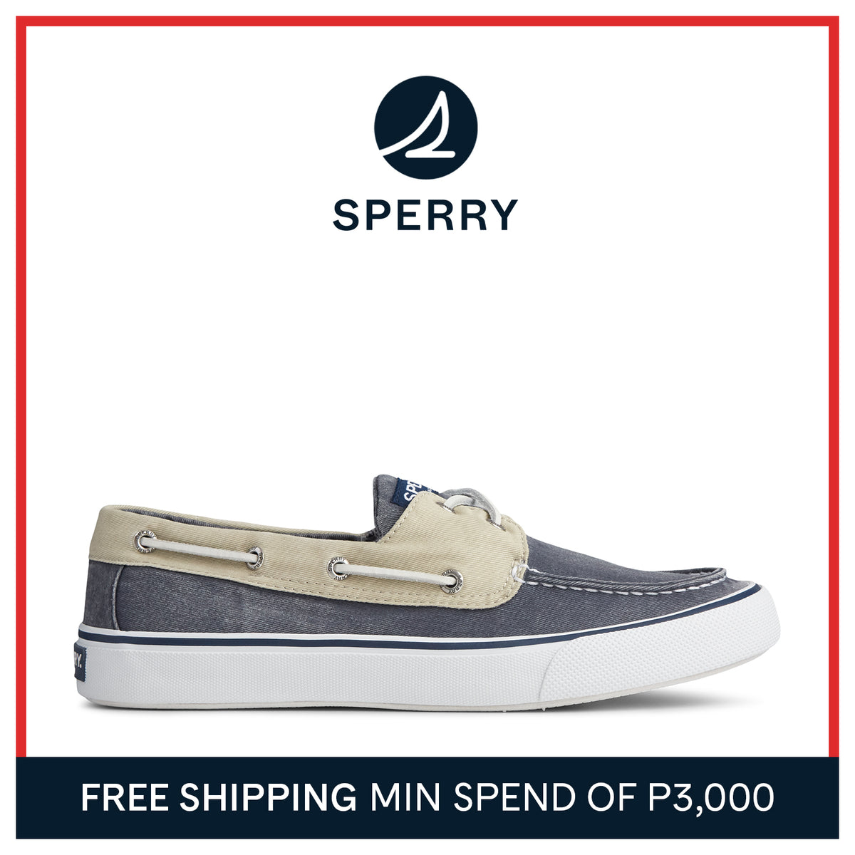 Men's Bahama II Sneakers - Navy/Khaki (STS22394)