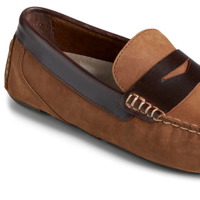 Men's Davenport Penny Loafers - Brown Buc (STS23192)