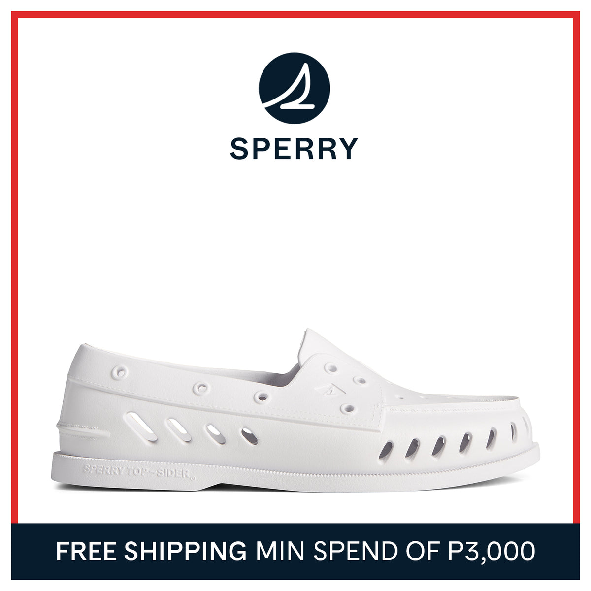 Men's Authentic Original™ Float Boat Shoe White (STS23288)