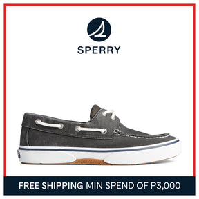 Men's Halyard 2-Eye  Saltwashed Sneaker Black (STS23586)