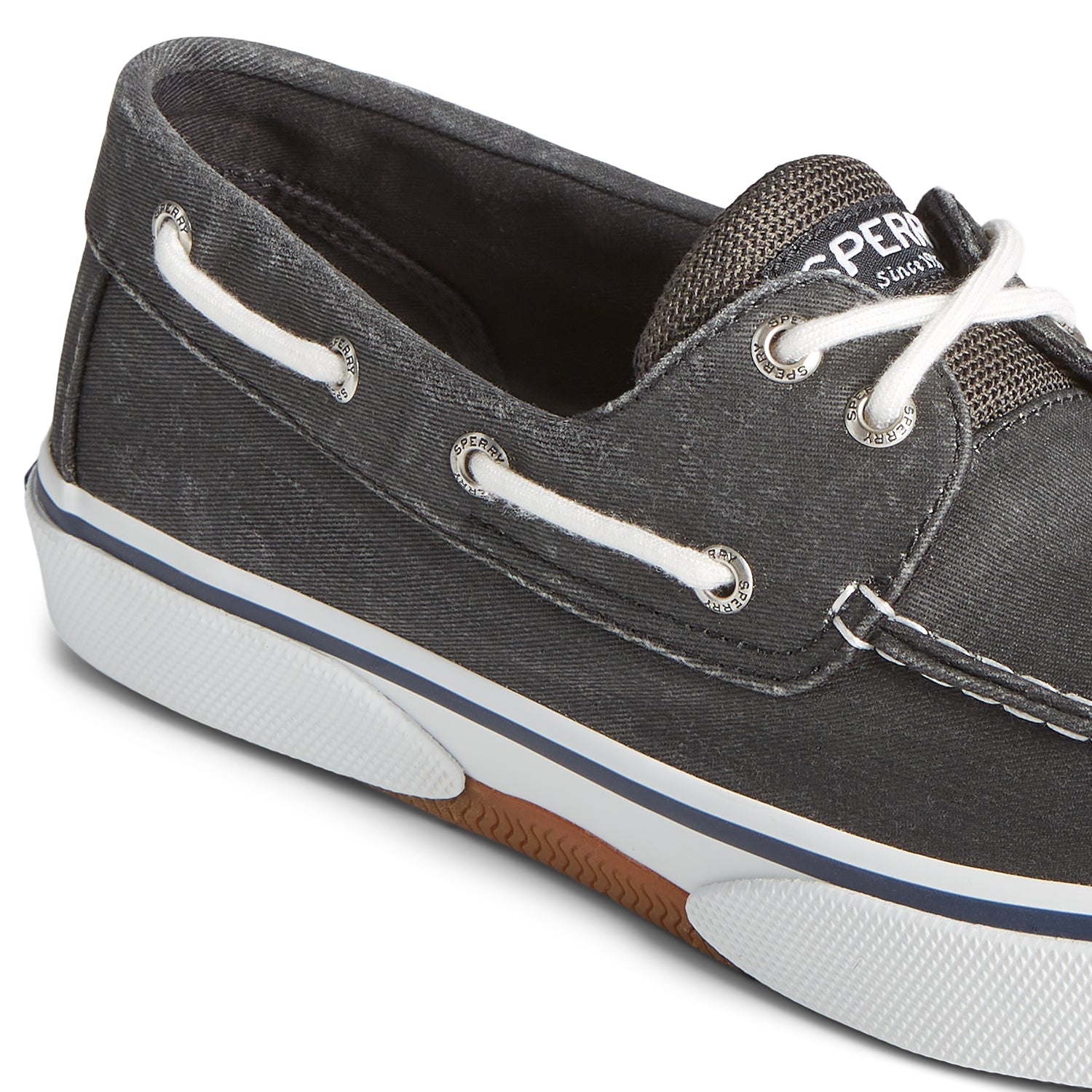 Men's Halyard 2-Eye Saltwashed Sneakers - Black (M139351070)