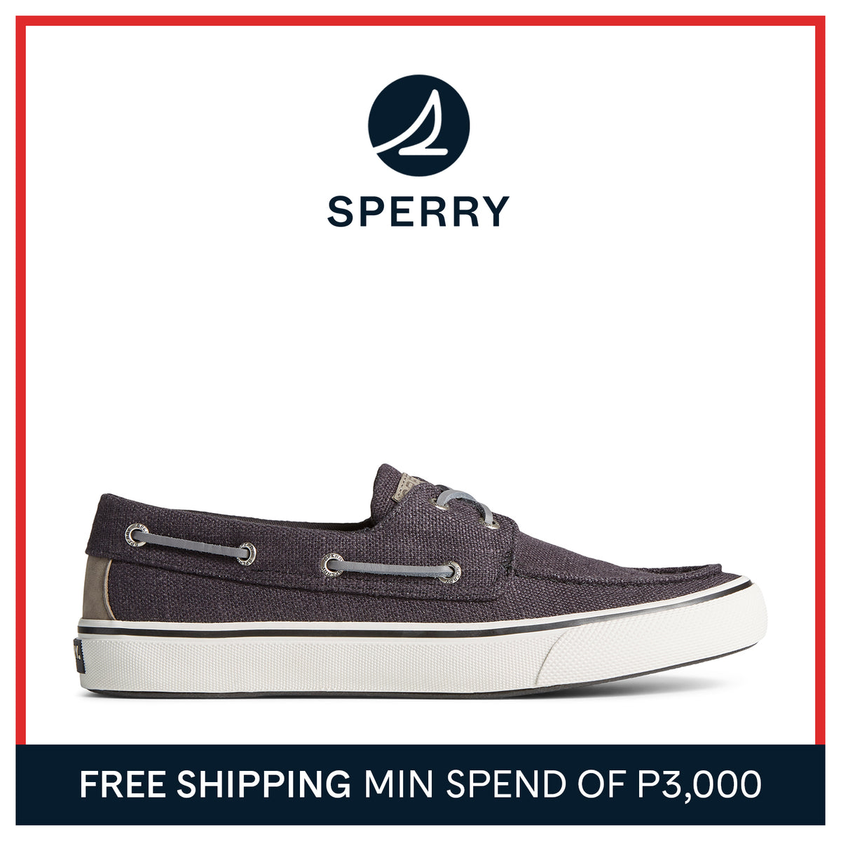 Men's Bahama II Hemp Sneaker - Black (STS23973)