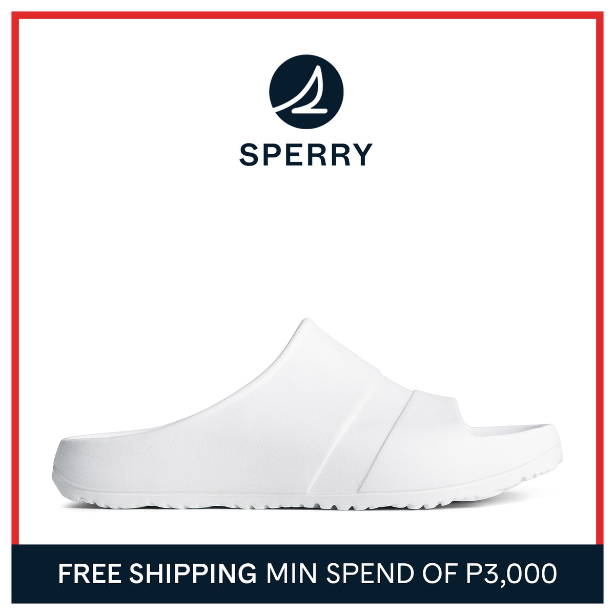 Men's Float Slide Sandal White (STS24011)