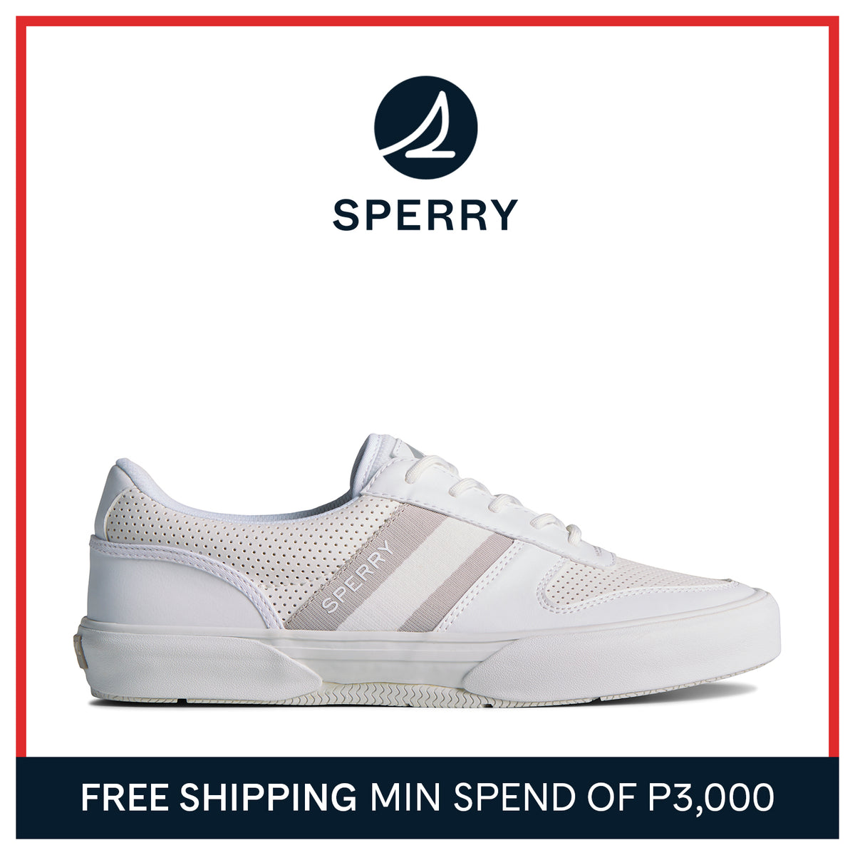 Men's Halyard Retro Sneakers - White (STS24067)