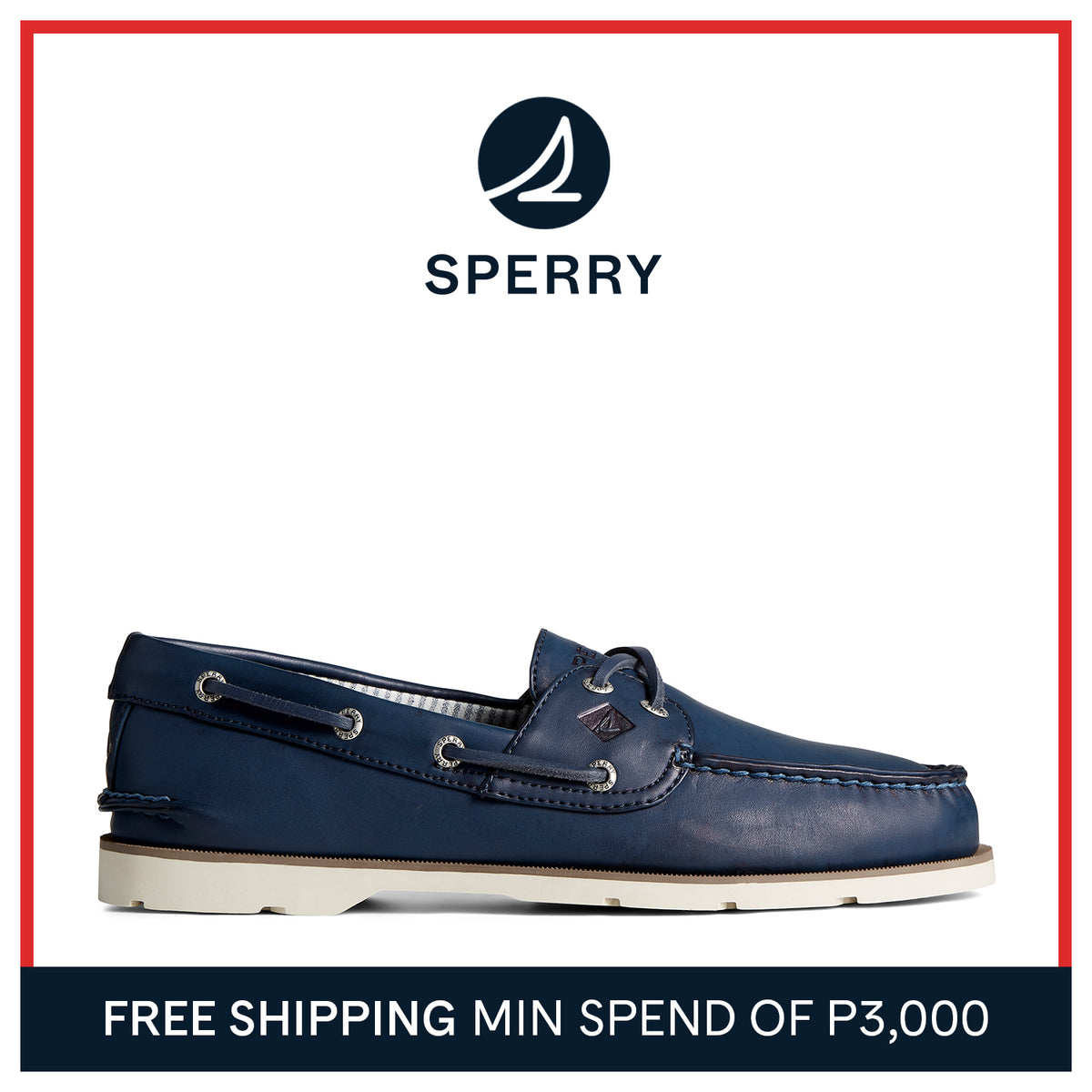 Men's Leeward Boat Shoes Topsider - Navy (STS24103)