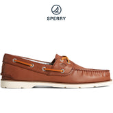 Sperry Men's Leeward 2-Eye Synthethic Leather Boat Shoe - Tan (STS24104)