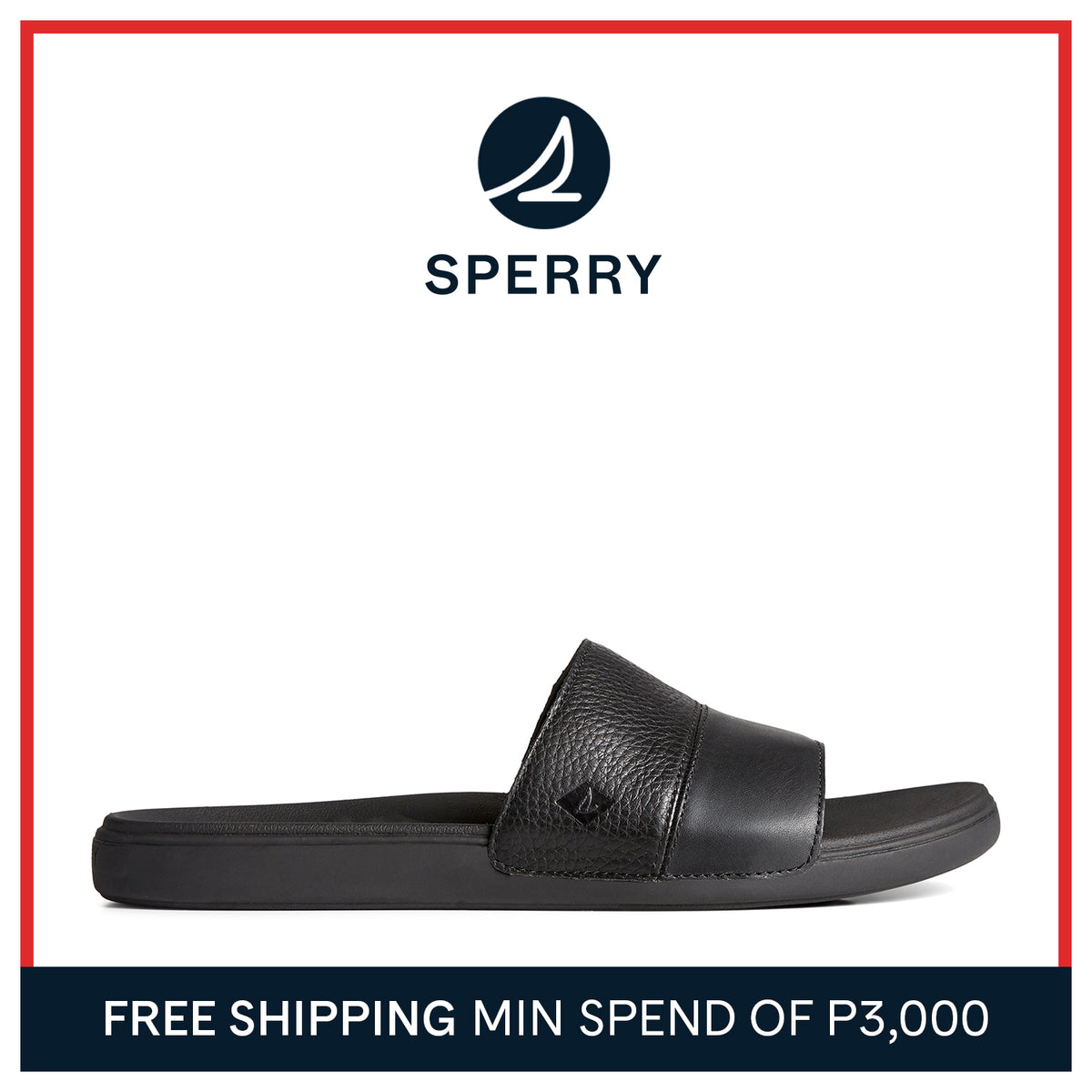 Men's Dock PLUSHWAVE™ Slide Sandal - Black (STS24138)