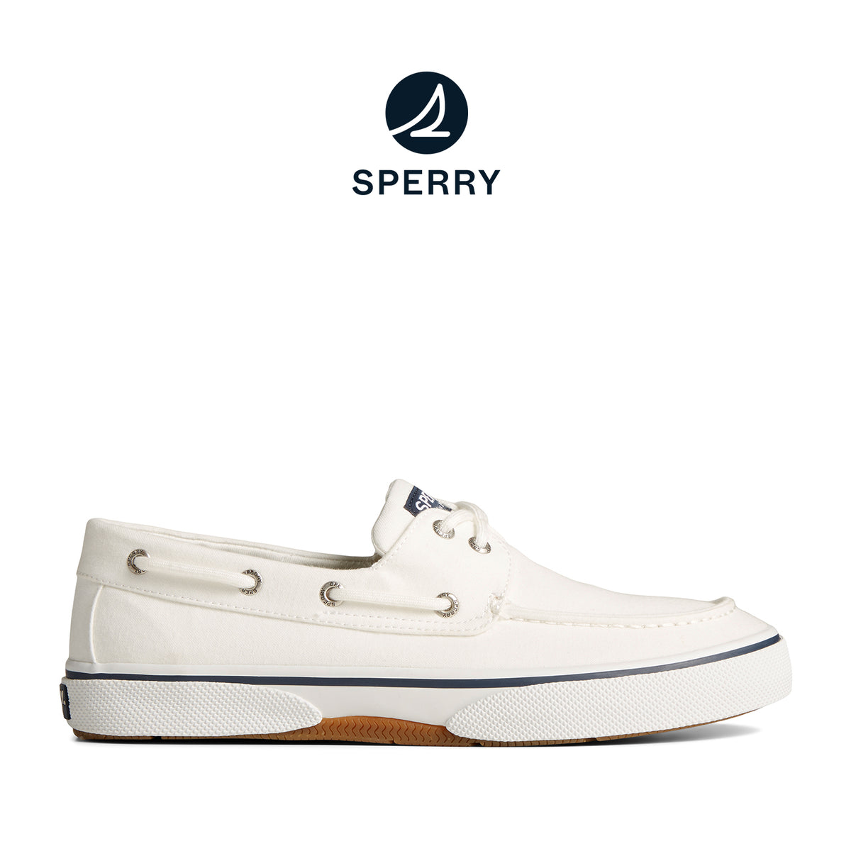 Men's Halyard 2-Eye Saltwashed Sneakers  - White (M139351510)