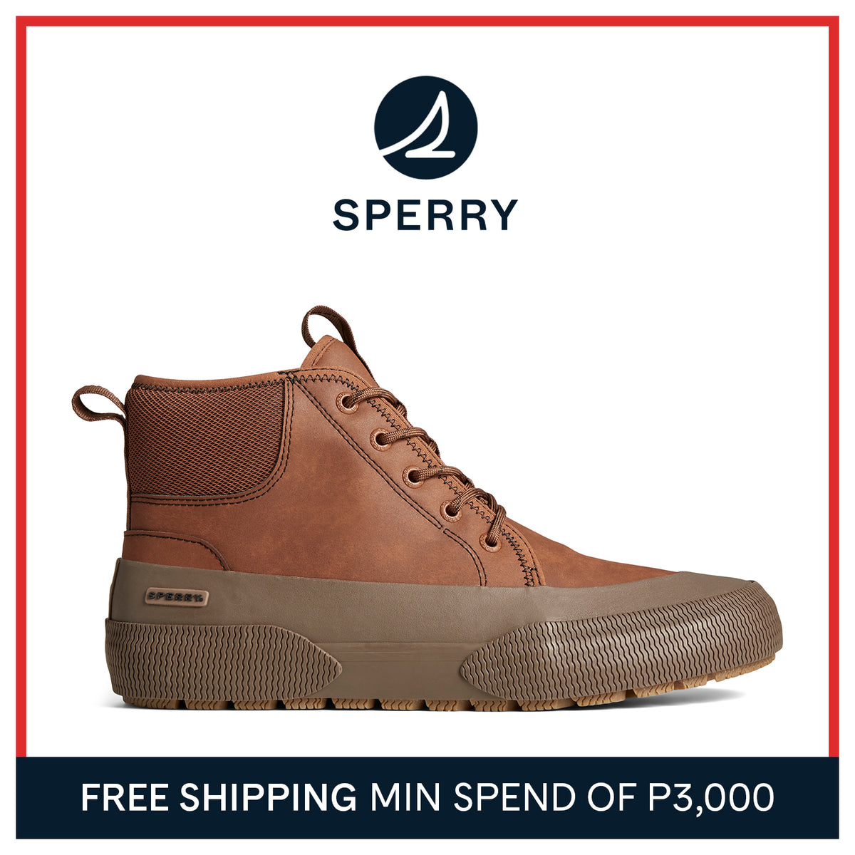Men's Halyard Storm Smooth Pull On Boot - Brown (STS24428)