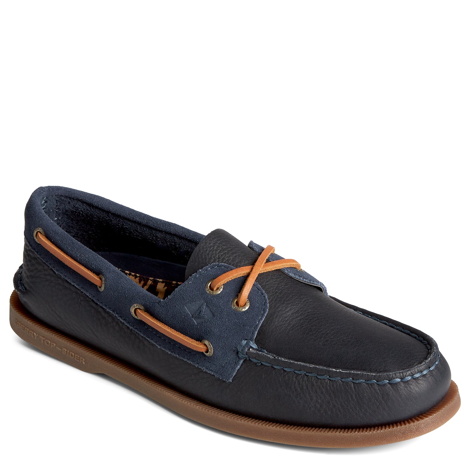 Men's Authentic Original Tumbled/Suede Boat Shoe - Navy (STS24532)