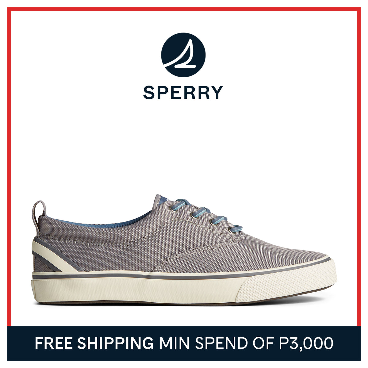 Men's SeaCycled™ Striper II CVO Sneaker - Grey (STS24719)