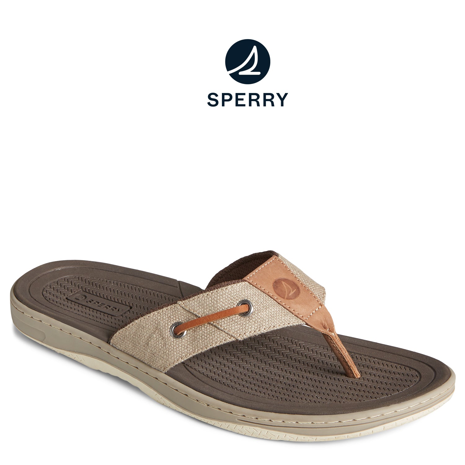 Men's SeaCycled™ Baitfish Baja Flip Flop Taupe (STS25229)