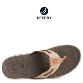 Men's SeaCycled™ Baitfish Baja Flip Flop Taupe (STS25229)