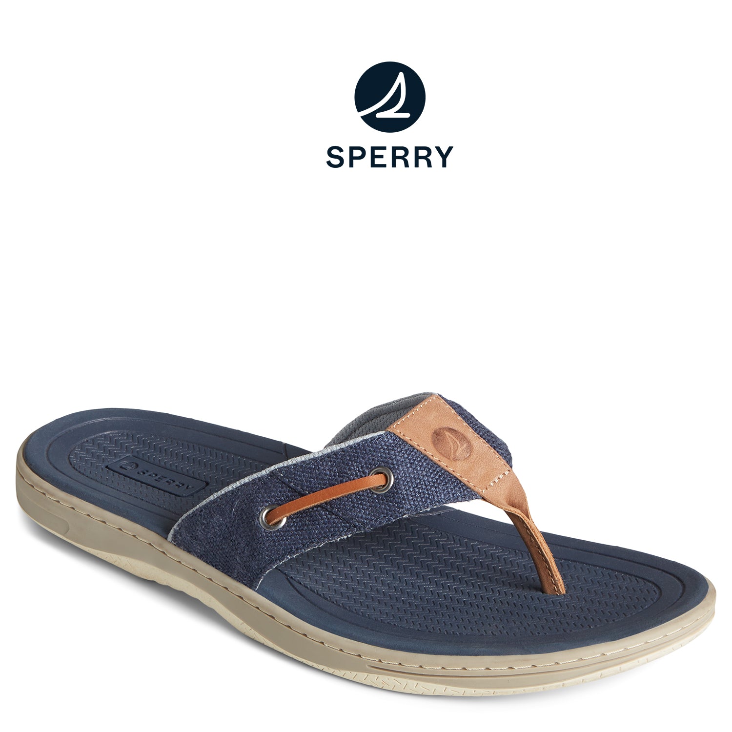 Men's SeaCycled™ Baitfish Baja Flip Flop Navy (STS25230)