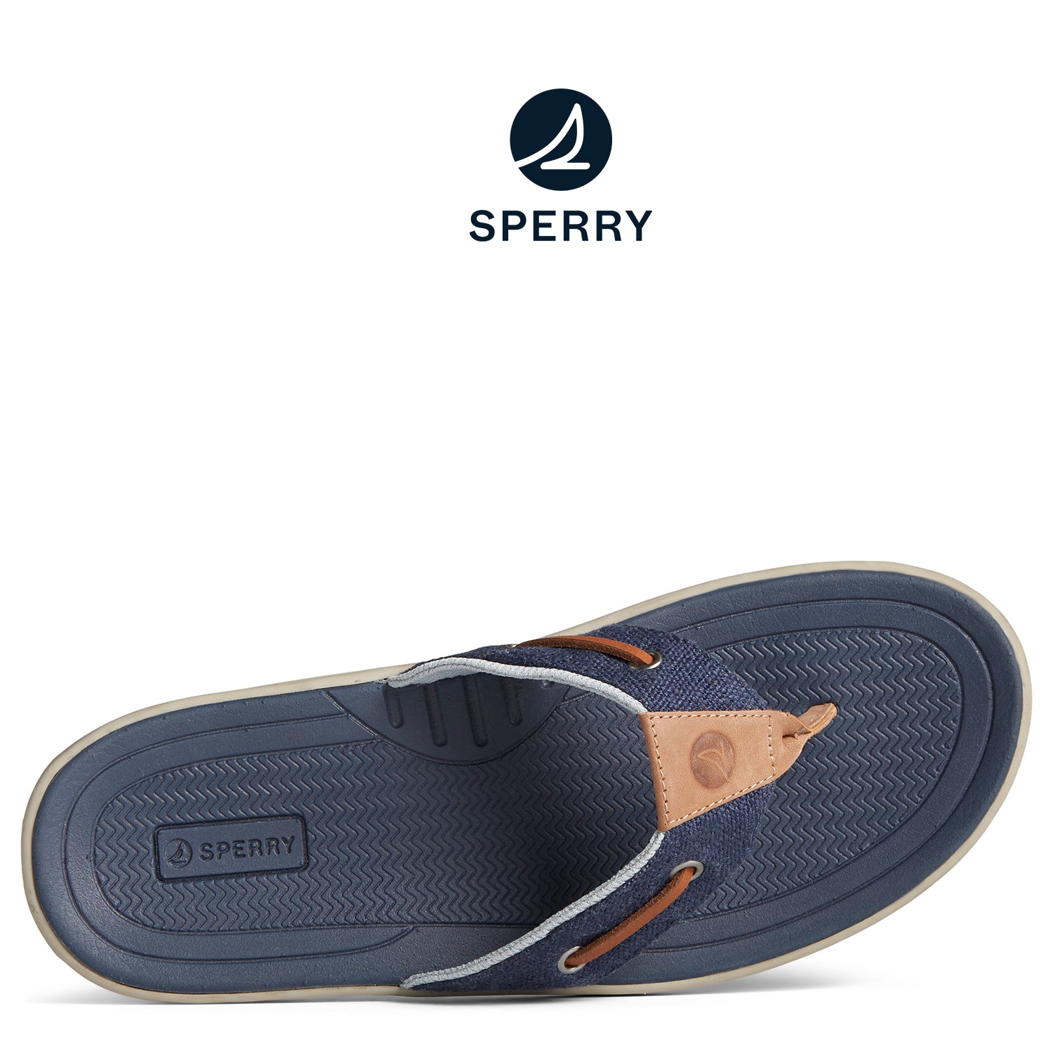 Men's SeaCycled™ Baitfish Baja Flip Flop Navy (STS25230)