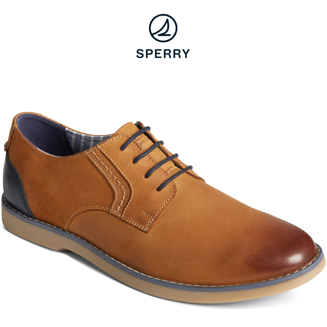 Men's Newman Oxford Leather Casual Tan (STS25408)