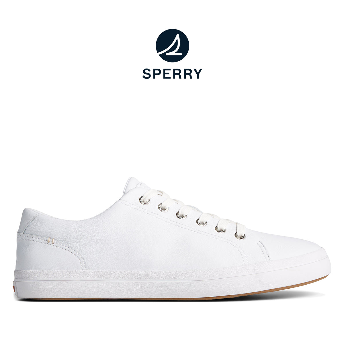 Men's Striper II Leather Sneakers - White (M139349040)