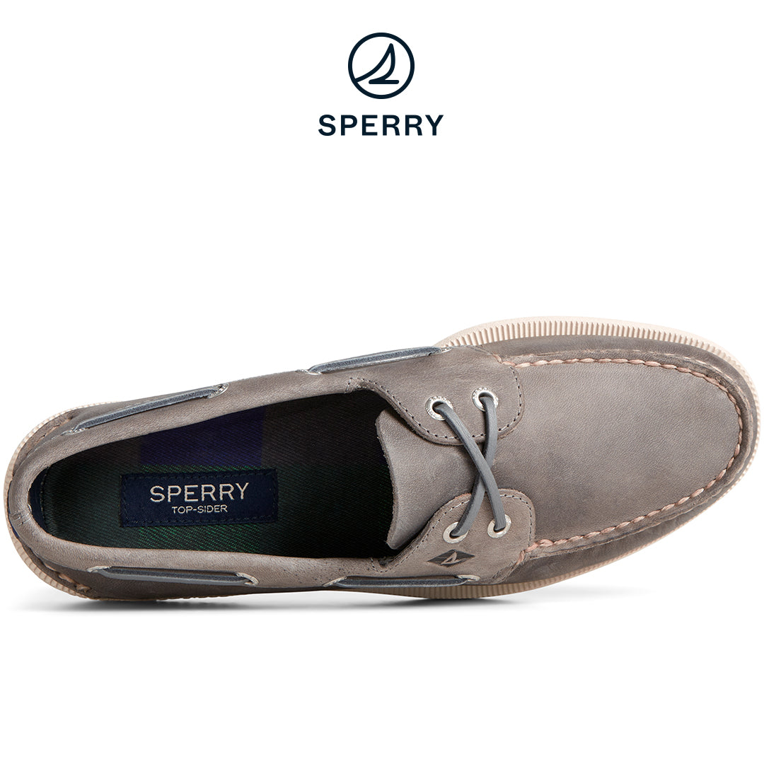 Men's Authentic Original™ Leather Boat Shoe Grey (STS25510)