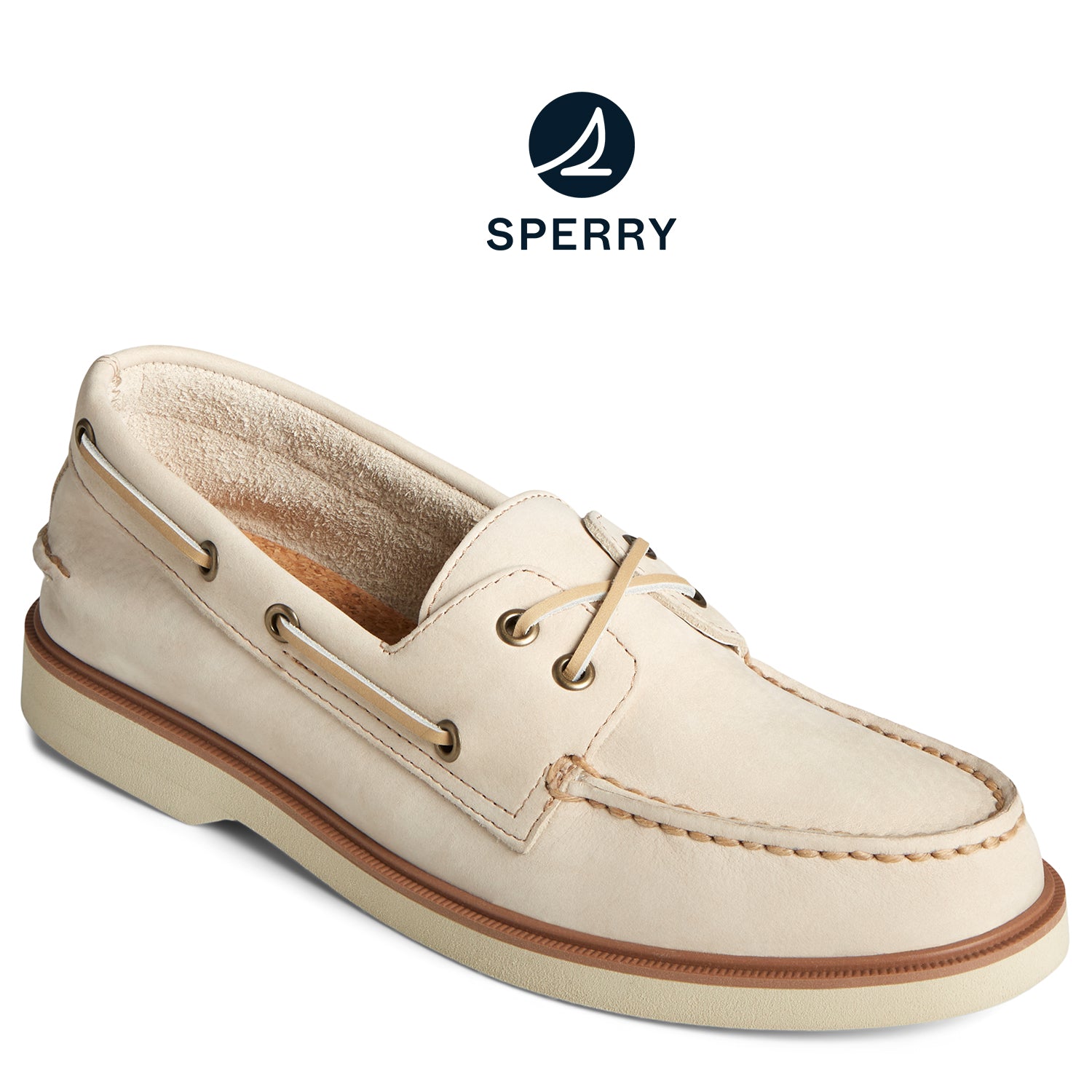 Men's Authentic Original™ Double Sole Nubuck Boat Shoe Birch (STS25548)